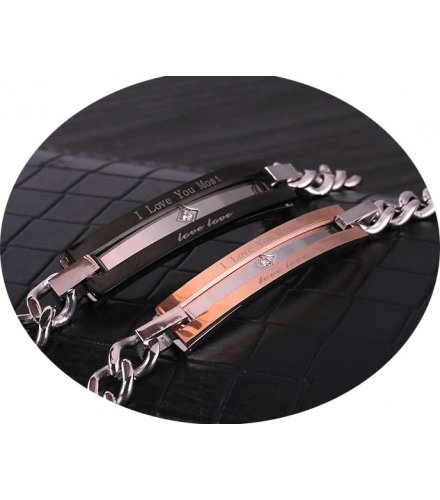 GC207 - Titanium Steel Couple Bracelets